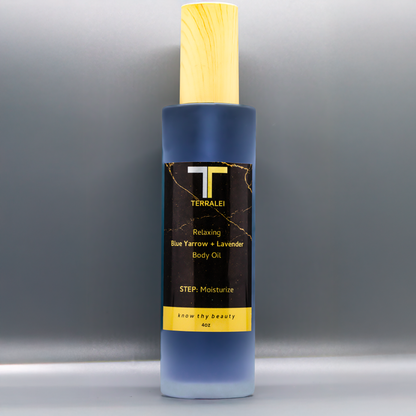 Relaxing Blue Yarrow & Lavender Body Oil